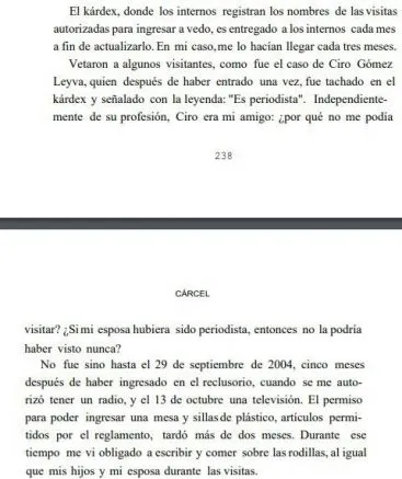 La relación con Ciro Gómez Leyva