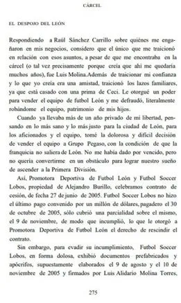 La parte del libro de Carlos Ahumada sobre Luis Molina