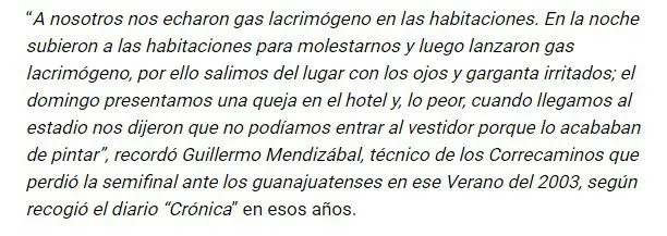 El relato de lo ocurrido en el hotel y previo al partido