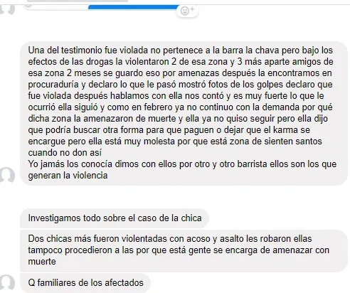 ESPECIAL Mensaje sobre violación