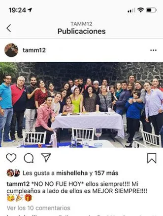 Una de las fotos de la fiesta de Herrera para una de sus hijas