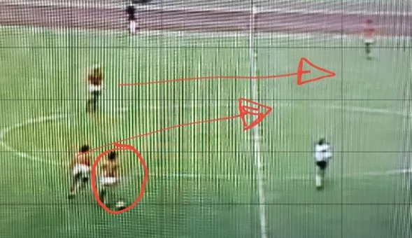 Movimientos en la cancha de la Holanda de los 70