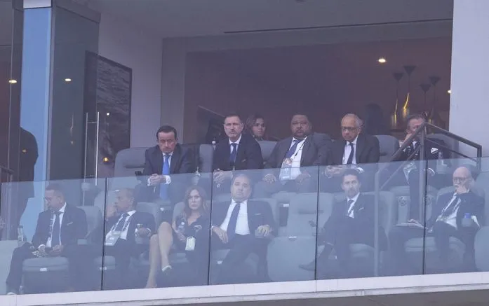 LUIS CASTILLO Yon de Luisa con directivos de Liga MX, MLS y Concacaf en el BMO Stadium