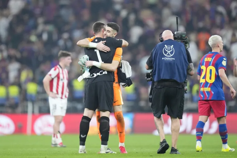 Hay discusión sobre la portería española