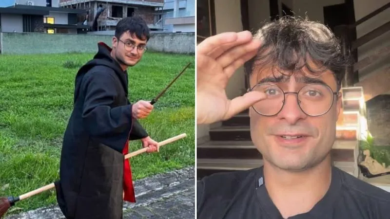 El parecido físico con Daniel Radcliffe convirtió al cantante en una sensación viral en redes sociales. / @bruxocantor