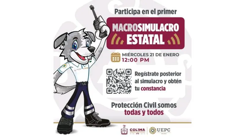 La alerta se activó exclusivamente para un simulacro en el estado de Colima/X: @PreMxOficial