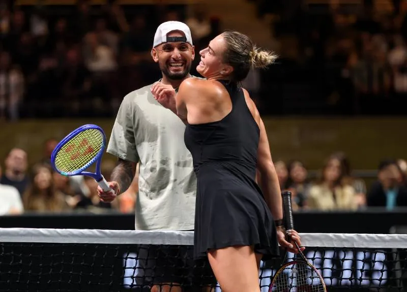Kyrgios y Sabalenka | AP