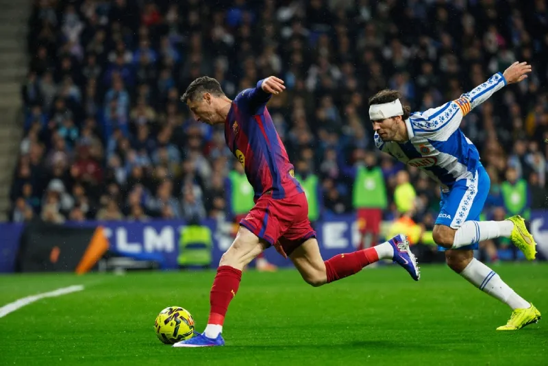 Lewandowski llegó al Barça hace cuatro años