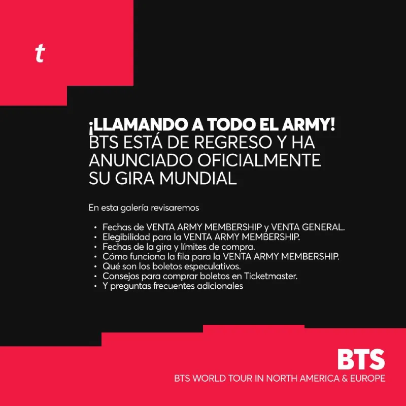 Ticketmaster desde un principio explicó la venta de boletos de BTS / Especial