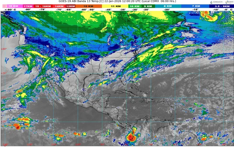 El Frente Frío 30 y una Tormenta Invernal mantienen congelado al país / Especial