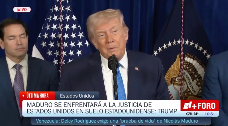 Donald Trump afirma que estará a cargo del poder de Venezuela / Especial