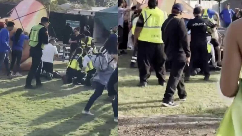 En 2025, dos fotógrafos murieron después de que les cayó una estructura encima/X: @vicarenasradio