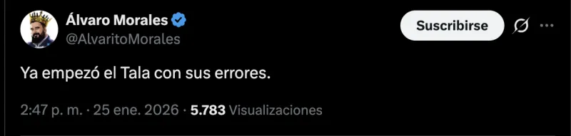 Morales criticó al arquero de la Selección Nacional en redes | CAPTURA