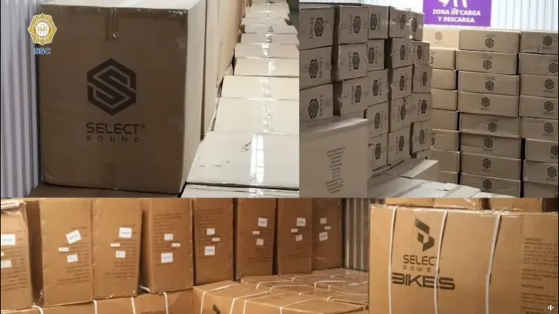 Bicicletas, mochilas, controles y cables HDMI fueron recuperados / FB: @PoliciaCDMX