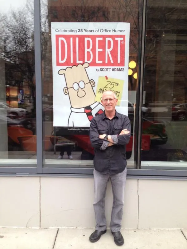 El personaje de 'Dilbert' le dio fama mundial / FB: @dilbert