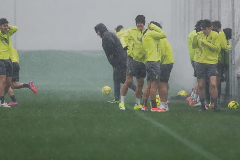 Tormentón en el entrenamiento del Racing | Racing Club