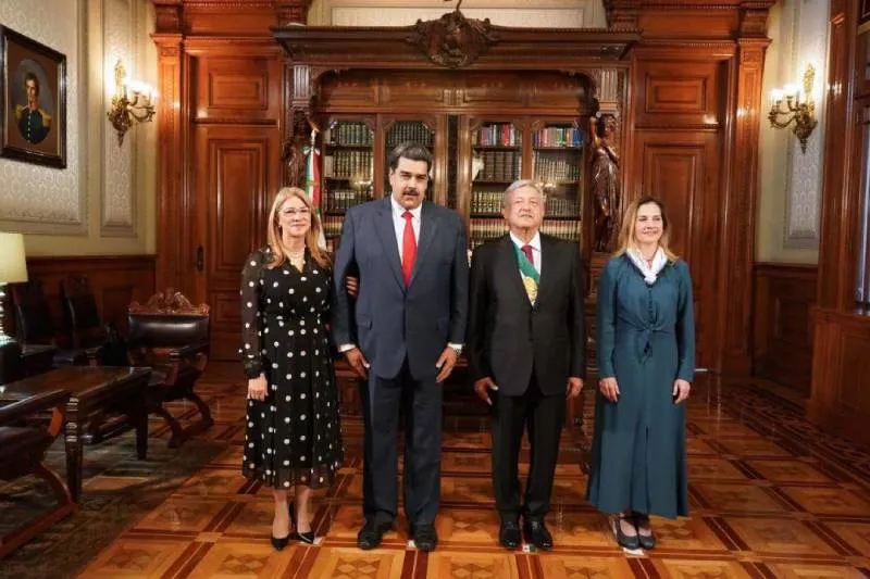 Nicolás Maduro junto al expresidente de México Andrés Manuel López Obrador. / X: @NicolasMaduro