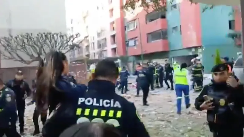 Al menos cinco edificios se reportan como dañados / Redes Sociales