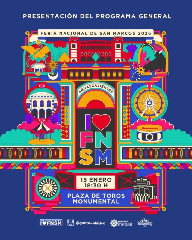 Aguscalientes se alista para su fiesta más grande del año / FB: @ferianacionaldesanmarcosoficial