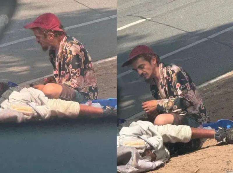 Imagenes de Tylor Chase viviendo en la calle. / Redes sociales