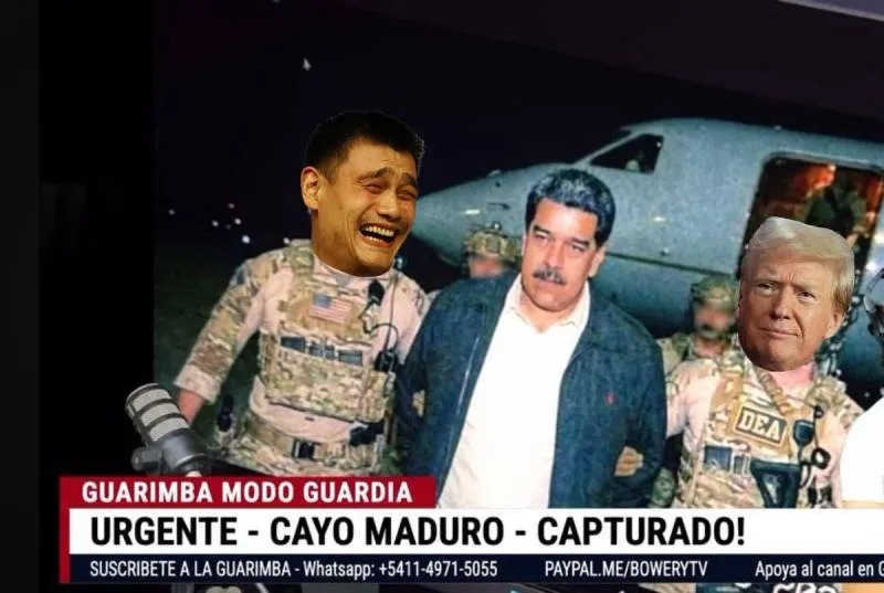 Los memes que se compartieron en redes sociales sobre la captura de Maduro. / X