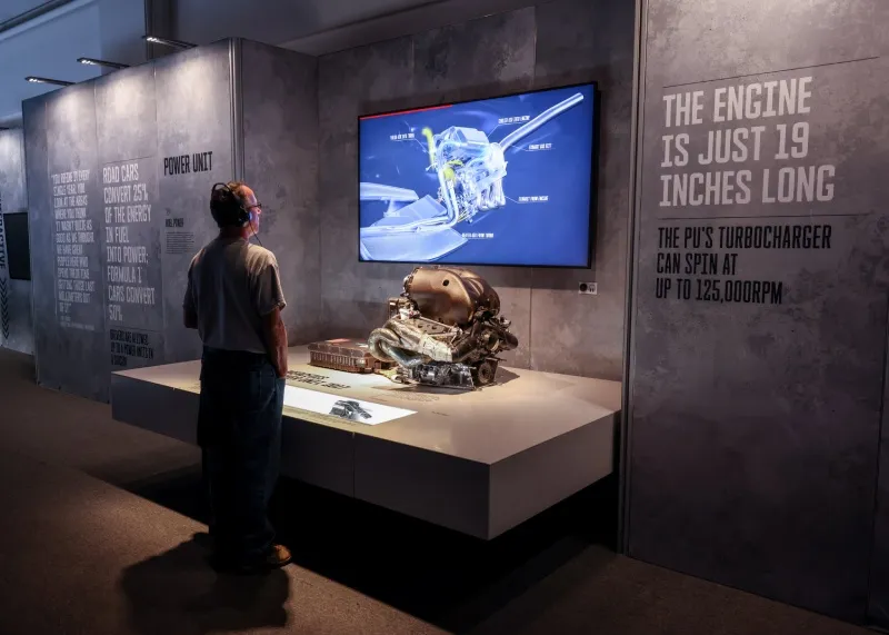 La exhibición cuenta con varias salas interactivas