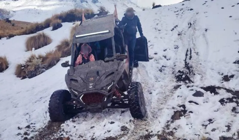 El vehículo transitó en la zona núcleo del ANP Nevado de Toluca sin autorización / X: @Asi_Sucede