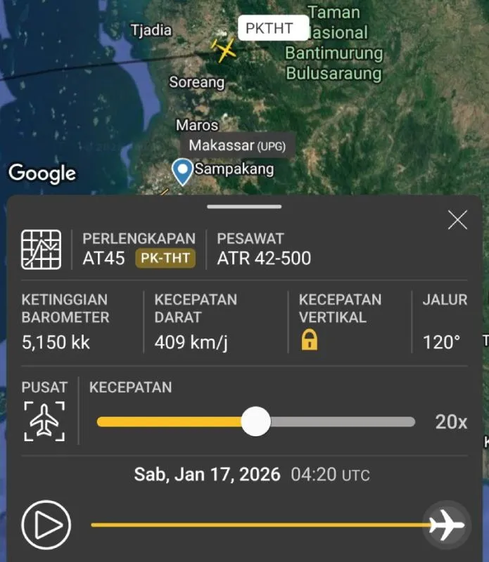 El avión de pronto desapareció del radar sin dejar rastro / Redes Sociales
