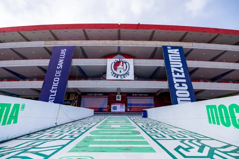 Fachada del estadio de Atlético San Luis