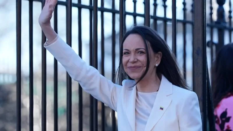 La reunión entre Machado y Trump tuvo un fuerte contenido político y simbólico./ AP