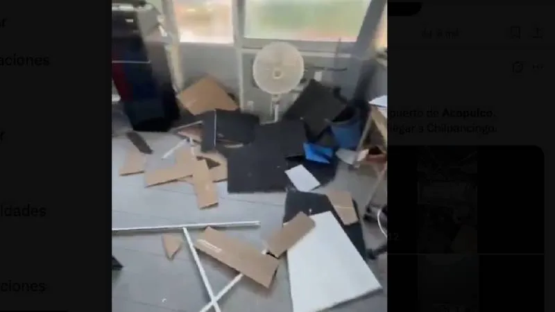 Videos difundidos en redes sociales captaron el balanceo de edificios y hoteles durante el temblor en el puerto./ Captura de pantalla