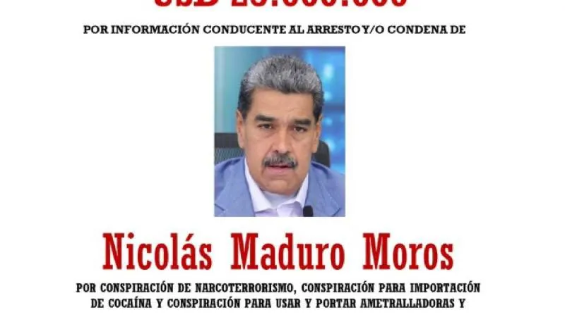 Nicolás Maduro fue detenido por autoridades de Estados Unidos tras ser acusado de narcoterrorismo, conspiración para la importación de cocaína. / X