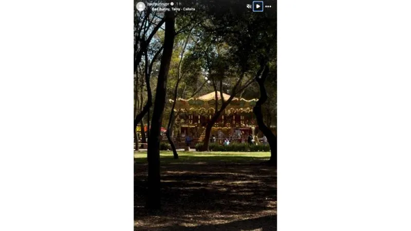 Las imágenes muestran momentos cotidianos del artista en distintos puntos de la capital./ IG:Badbunny