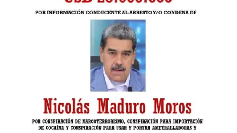 Estados Unidos acusa a Maduro, a quien la oposición llama narcopolítico, de facilitar rutas del narcotráfico hacia su territorio./ X