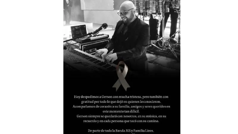 La muerte de Gerson Leos ha generado consternación entre músicos y seguidores del regional mexicano./ @bandamsoficial