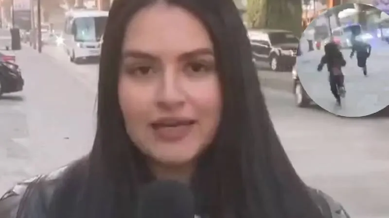 La reportera Kariana Colmenero documentó en vivo un presunto intento de extorsión policiaca en Naucalpan./ Captura de pantalla FIA