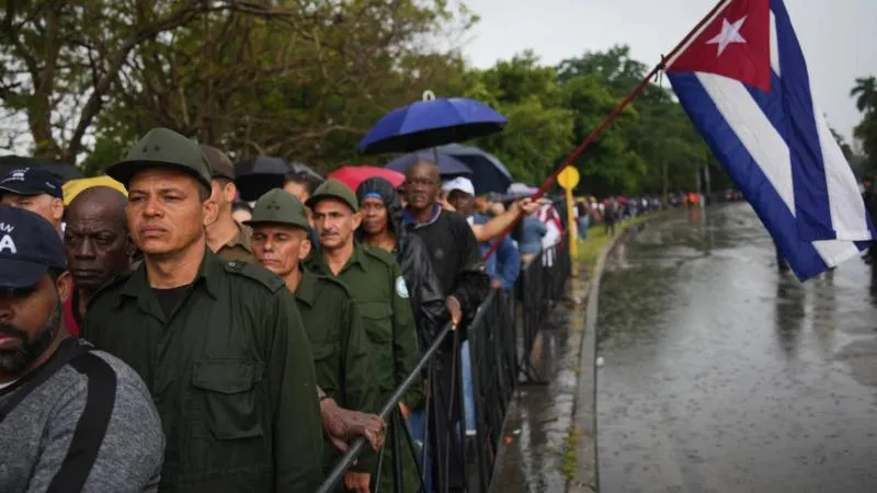 El presidente Miguel Díaz-Canel encabezó las actividades del Consejo de Defensa Nacional./ AP
