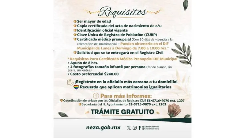 Decenas de parejas formalizarán su unión en una ceremonia masiva./ FB