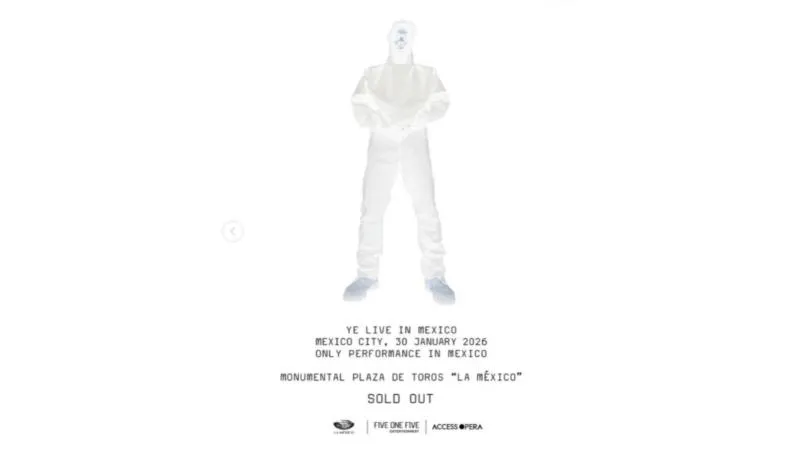 Kanye West, conocido como Ye, regresará a la Ciudad de México con dos conciertos en la Plaza de Toros México en enero de 2026./ Captura de pantalla