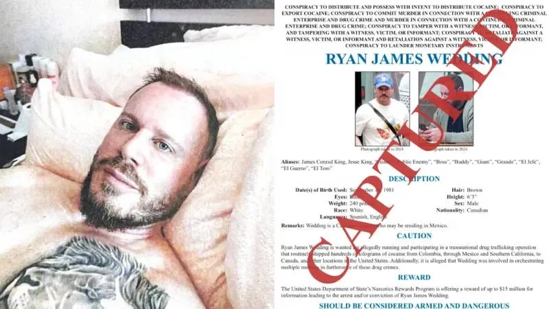 El ex esquiador enfrenta acusaciones por presuntos delitos relacionados con narcotráfico y crimen organizado en Estados Unidos./ FBI