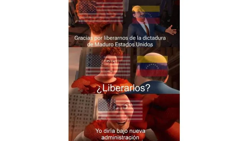 Los memes que se compartieron en redes sociales sobre la captura de Maduro. / RS