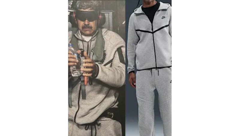 Atuendo que usaba Maduro es de la marca Nike. / Truth Social Donald J. Ttrump, Nike