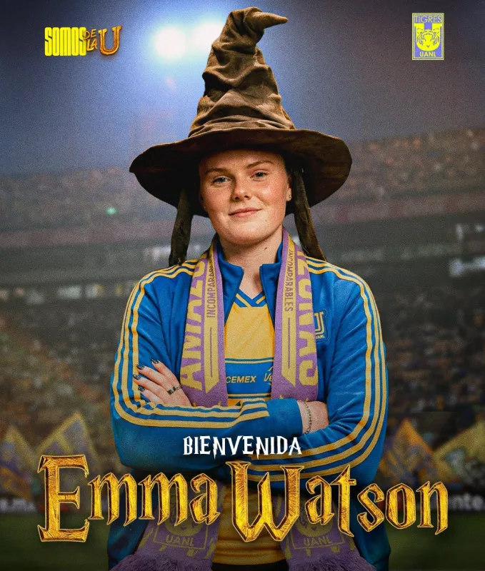 Emma Watson, nueva jugadora de Tigres | X: @TigresFemenil