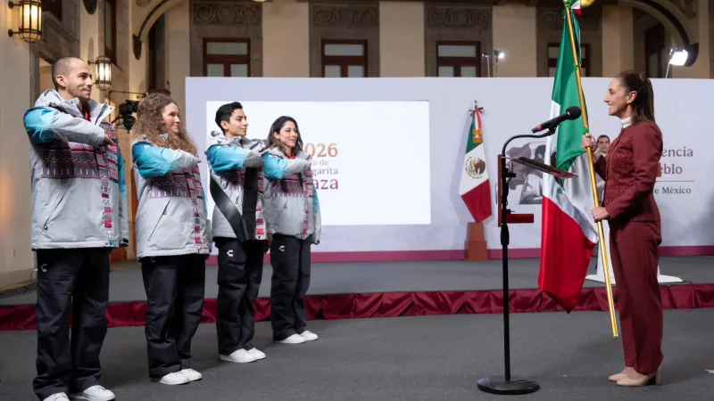 Abanderamiento de la delegación mexicana | X: @conadeoficial