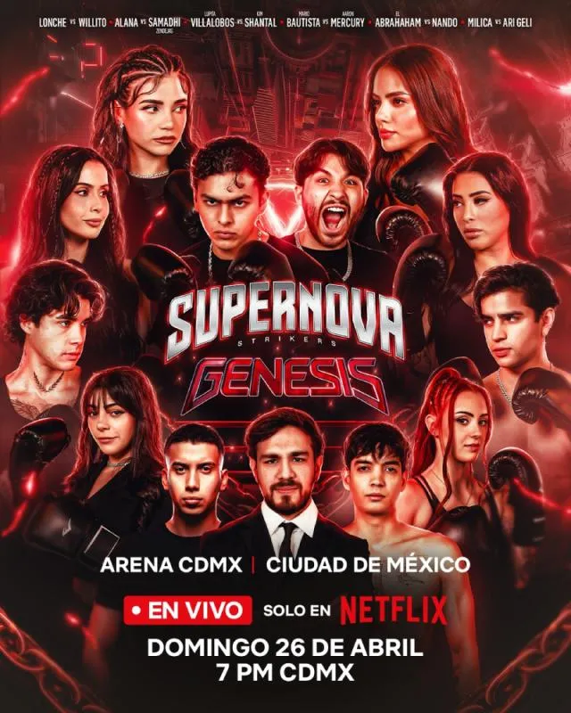 La pelea se podrá ver por Netflix el próximo 26 de abril / FB: @Netflix