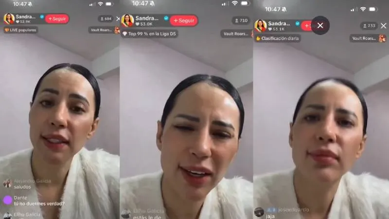 Cuevas respondió con un mensaje intimidatorio la amenaza de un usuario/IG: @sandracuevas_