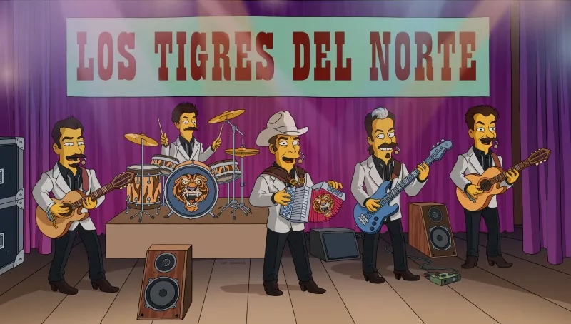¡Es oficial! Los Tigres del Norte aparecerán en Los Simpson / FB: @TheSimpsons