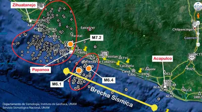 La falla se encuentra desde Papanoa hasta Acapulco / Redes Sociales