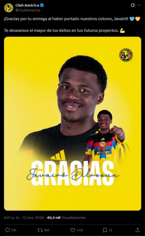 Comunicado del América | X: @ClubAmérica