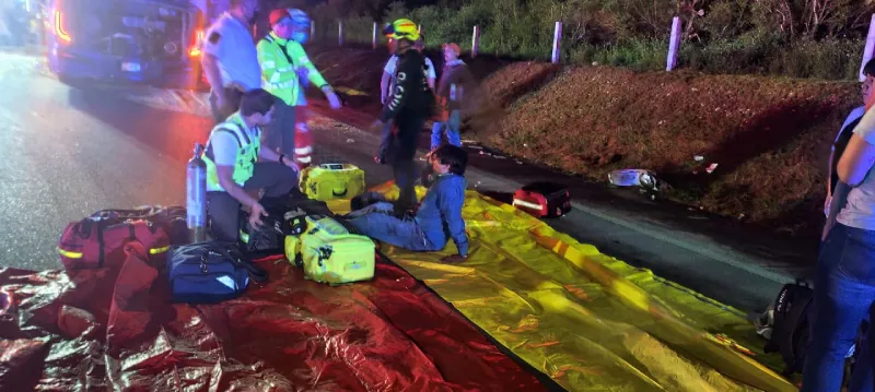 Los heridos fueron atendidos en el lugar y otros llevados al hospital / Especial